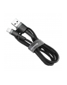 Baseus Kabel Kevlar USB Lightning iPhone 2.4A 1m Czarny (CALKLF-BG1) - nr 2