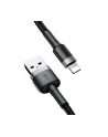 Baseus Kabel Kevlar USB Lightning iPhone 2.4A 1m Czarny (CALKLF-BG1) - nr 4
