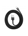 Baseus Kabel Kevlar USB Lightning iPhone 2.4A 1m Czarny (CALKLF-BG1) - nr 7