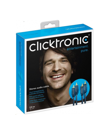 Clicktronic RCA (Cinch) x2 - RCA (Cinch) x2 5m Niebieski (70381)