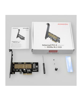 AXAGON KARTA ROZSZERZEŃ  PCIE X4, DYSK NVME M.2 SSD  (PCEM2N)