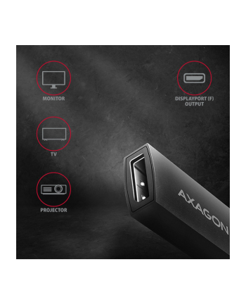 AXAGON AXAGON RVC-DP USB-C - DISPLAYPORT AKTYWNY ADAPTER  (RVCDP)