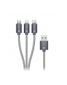 Connect IT Wirez 3in1 USB-C+microUSB+Lightning 1,2m (CL1229) - nr 1