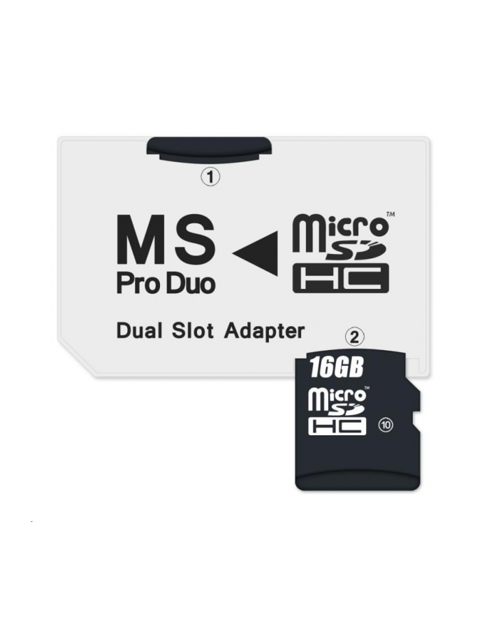 Connect IT Czytnik kart pamięci MS Pro Duo - 2xMicroSDHC (CI1138) główny