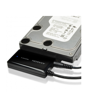 AXAGON KIESZEŃ  ADAPTER SATA NA USB 3.0 + ZASILACZ CZARNY  (ADSAFP3) nr 2