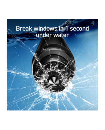 młotek zbijak do szyb + nóż do cięcia pasów szary nr 1