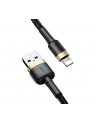 Baseus Cafule Cable wytrzymały nylonowy kabel przewód USB / Lightning QC3.0 2A 3M czarno-złoty (CALKLF-RV1) - nr 13