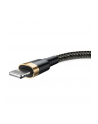 Baseus Cafule Cable wytrzymały nylonowy kabel przewód USB / Lightning QC3.0 2A 3M czarno-złoty (CALKLF-RV1) - nr 2