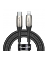 Baseus Cafule Cable wytrzymały nylonowy kabel przewód USB / Lightning QC3.0 2A 3M czarno-złoty (CALKLF-RV1) - nr 6