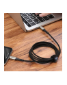 Baseus Cafule Cable wytrzymały nylonowy kabel przewód USB / Lightning QC3.0 2A 3M czarno-złoty (CALKLF-RV1) - nr 9