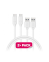 Kabel Connect IT Wirez USB/USB-C, 1m (2 ks v balení) (CCA-5006-WH) Biały - nr 3