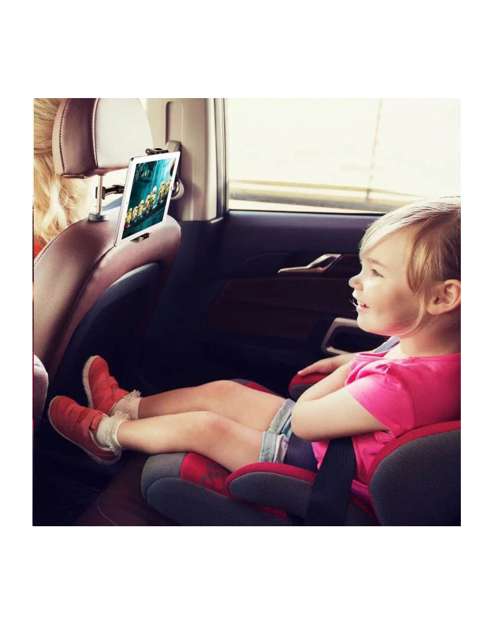 Baseus BACKSEAT VEHICLE HOLDER 4.0''-6.5'' NA ZAGŁÓWEK CZARNY (SUHZ-A01) główny