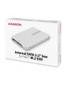 AXAGON KIESZEŃ  AXAGON RSS-M2SD, SATA - M.2 SATA SSD, WEWNĘTRZNY 2.5'' ALU BOX DO ZMIANY (RSSM2SD) - nr 26