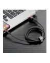 Baseus Kabel nylonowy Cafule Lightning 2,4A 50cm czarny/czerwony (02112) - nr 16