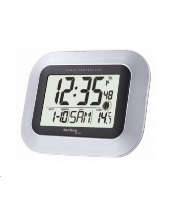 Conrad Cyfrowy Zegar Ścienny Dcf Srebrny nr 1