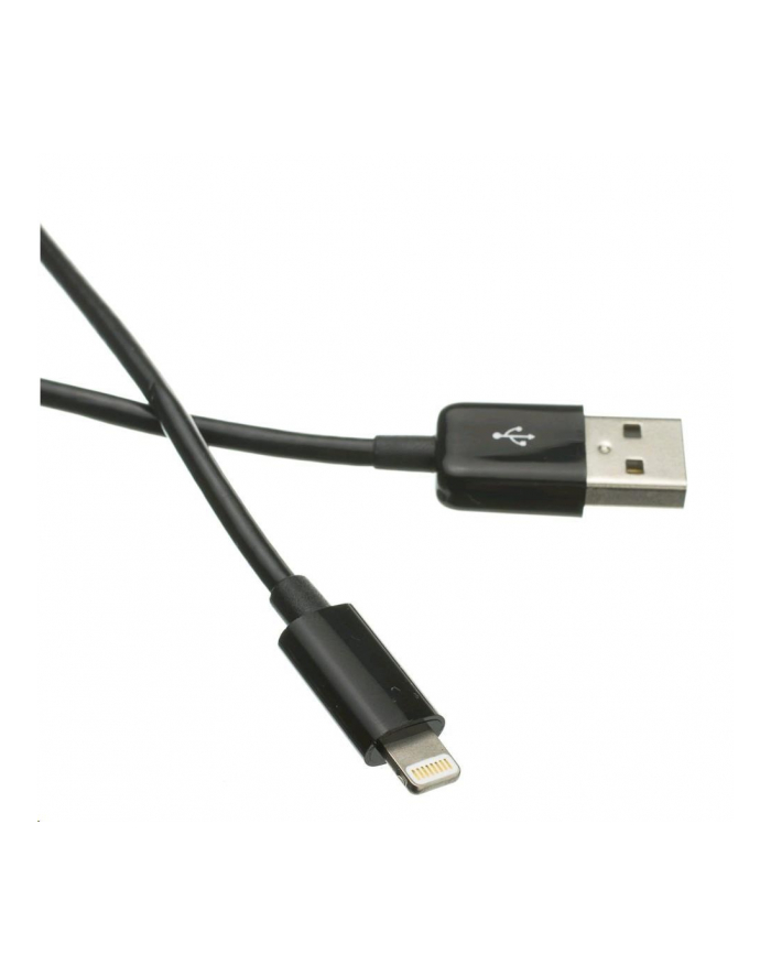 C-Tech Przewód USB 2.0 Lightning (iPhone 5 i wyższe modele) ładowanie i synchronizacja, 1m, czarny CB-APL-10B główny