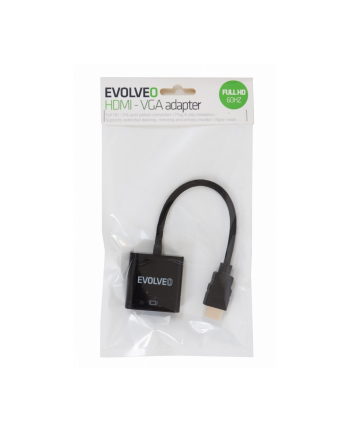 Evolveo Kabel Evolveo HDMI D-Sub (VGA), 0.2m, Brązowy (EV-HDMI-VGA)