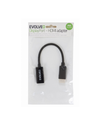 Redukcja Evolveo DisplayPort/HDMI (EV-DP-HDMI) Czarna
