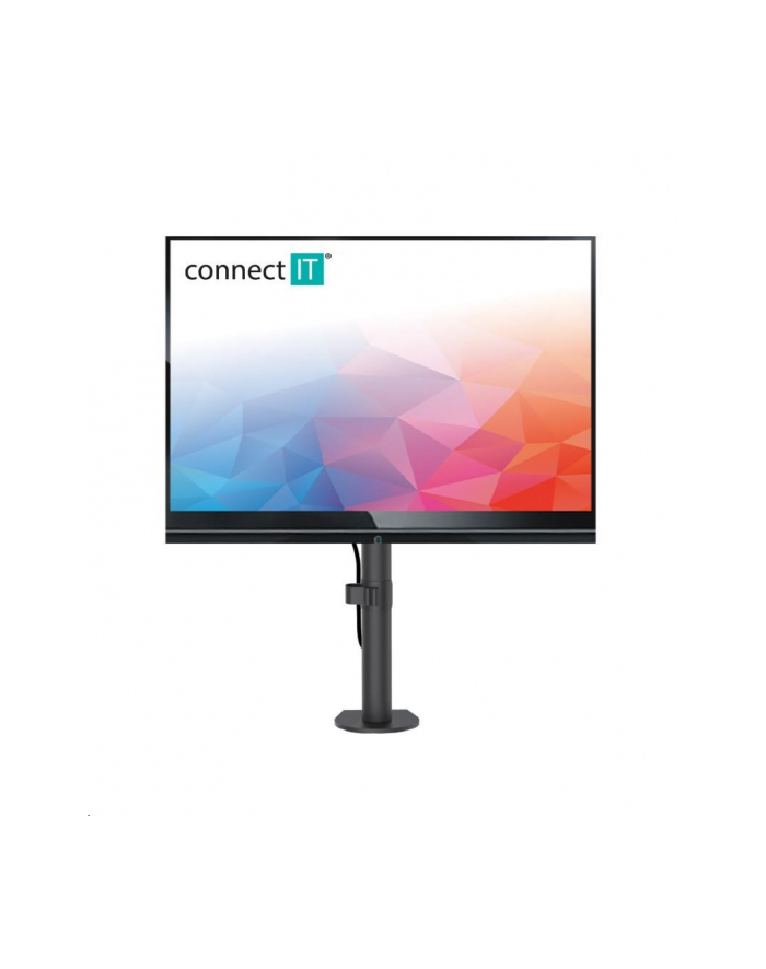 Uchwyt Connect IT SingleArm Basic na 1 monitor 13'' až 32'', nosnost 8 kg (CMF-3103-BK) Czarny główny