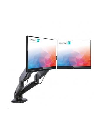 Connect IT Connect IT TWINARM PREMIUM STOJAK NA 2 MONITORY, CZARNY CMF-3207-BK