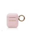 Guess AirPods cover Silicone Różowy (GUACCSILGLLP) - nr 1