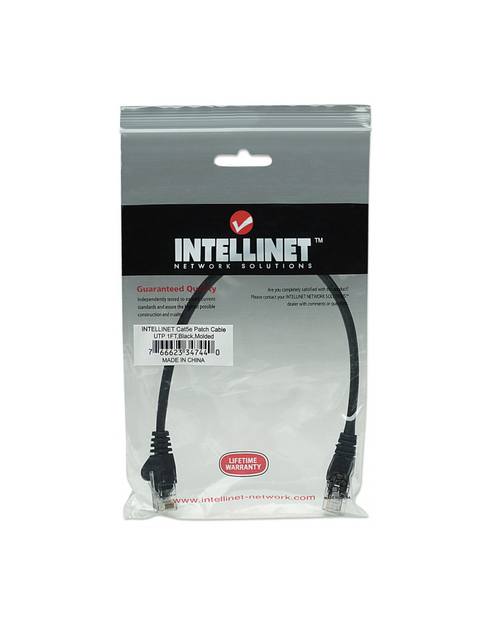 Intellinet Network Solutions Patchcord Cat5e CCA U/UTP PVC 0,25m Czarny (347440) główny
