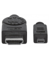 HDMI-Kabel przyłączeniowy złącze męsk(typ D) Czarny (66623324427) - nr 3