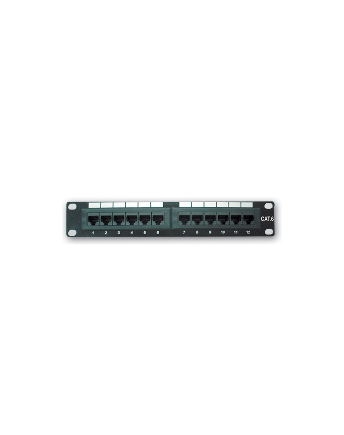 Lynx CS 10'' Patch panel 12port Cat5E UTP (LX12UC5E10IBK) główny