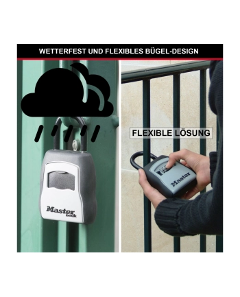 MasterLock Sejf Kasetka Na Klucze Z Zamkiem Szyfrowym I Szeklą (5400Eurd)