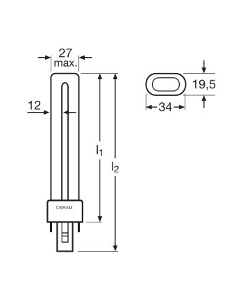 Osram Lumilux Dulux S 9 W/827/G23 4050300006000