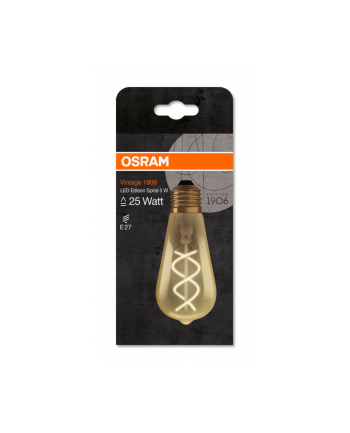 Osram Ledvance Vintage 1906 Led Cl Edison Fil Gold 25 NonDim 5W/820 E27