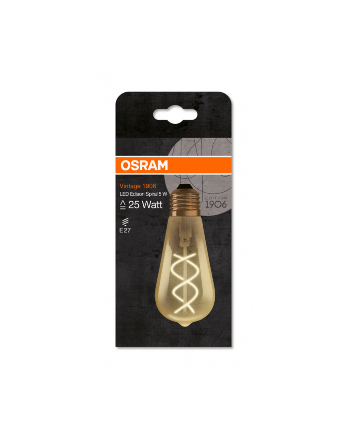 Osram Ledvance Vintage 1906 Led Cl Edison Fil Gold 25 NonDim 5W/820 E27 główny