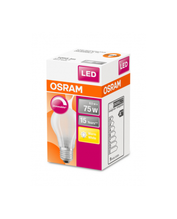 Osram  LEDSTAR CLASA 230V 8 5W 827 E27 DIM A 1055LM 2700K 15000H () 4058075112094