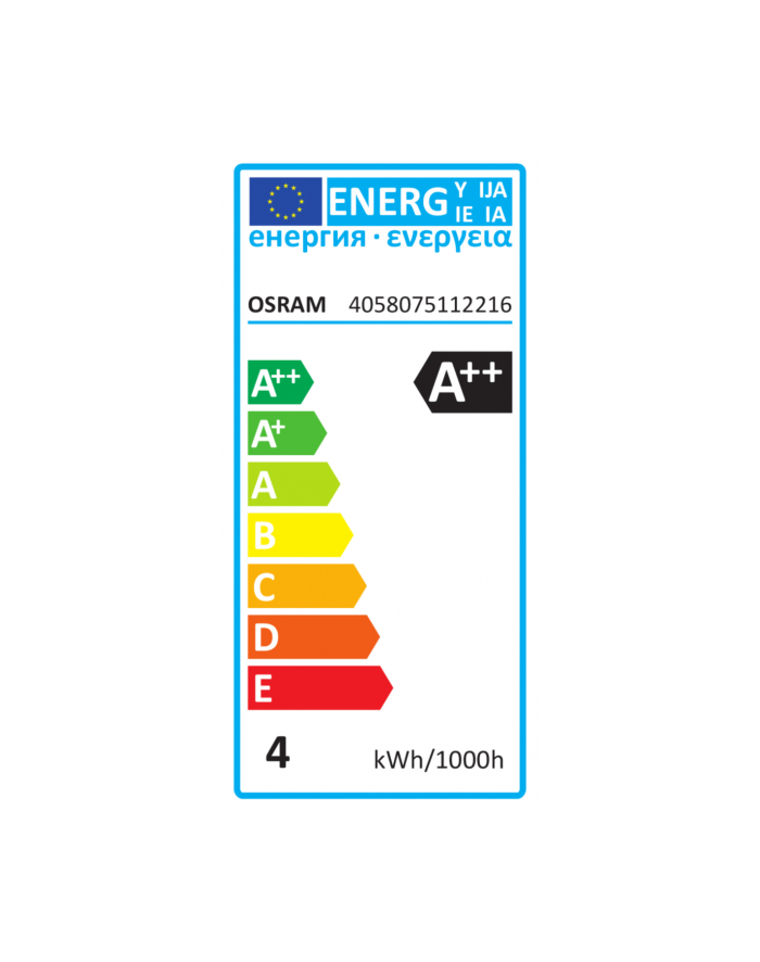 Ledvance Żarówka Osram Led Star Cl A Filament 4 5W 827 E27 470Lm 2700K 15000H A+ główny