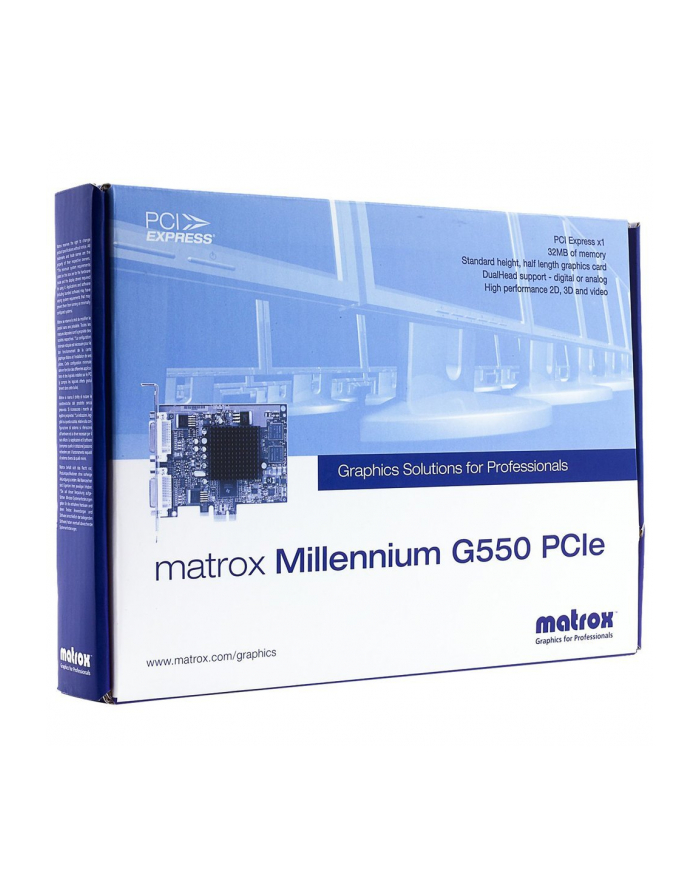 Karta Graficzna Matrox Millennium G550 PCI-Express 32MB DDR DualHead główny