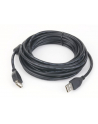 KABEL USB 2.0 A-A M/F 3M PRZEDŁUŻACZ FERRYT - nr 4