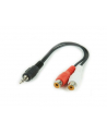 KABEL STEREO MINIJACK->2X CHINCH(F) 0.2M - nr 5