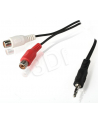 KABEL STEREO MINIJACK->2X CHINCH(F) 0.2M - nr 6