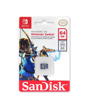 SanDisk microSDXC 64GB Nintendo Switch (SDSQXAT064GGN6ZA)