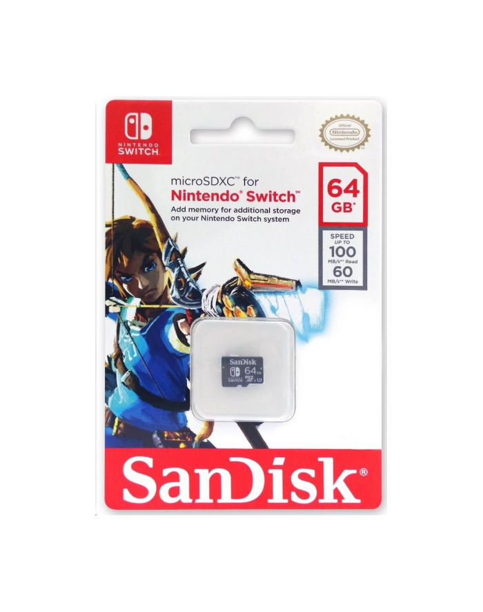 SanDisk microSDXC 64GB Nintendo Switch (SDSQXAT064GGN6ZA) główny