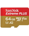 SanDisk microSDXC 64GB Extreme Plus A2 U3 V30 (SDSQXBZ064GGN6MA) - nr 2