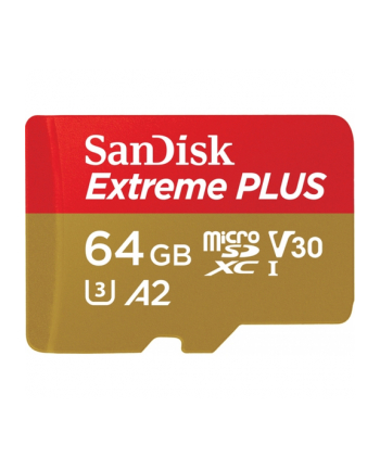 SanDisk microSDXC 64GB Extreme Plus A2 U3 V30 (SDSQXBZ064GGN6MA)
