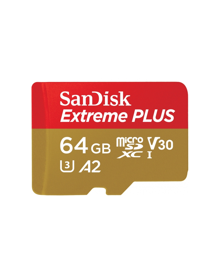 SanDisk microSDXC 64GB Extreme Plus A2 U3 V30 (SDSQXBZ064GGN6MA) główny