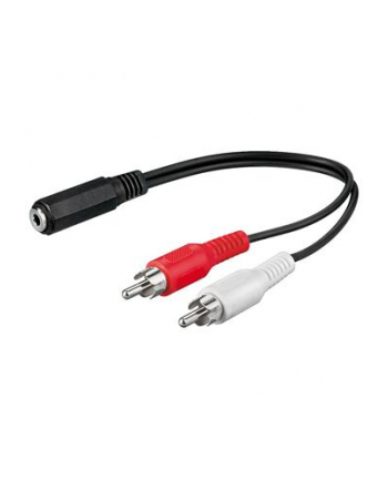 Kabel Premiumcord Premiumcord Kabel Jack 3,5mm-2xCINCH F/M 20cm