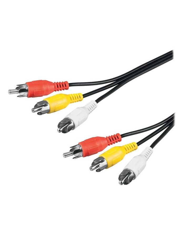 Kabel Premiumcord 3x CINCH-3x CINCH M/M 2m główny
