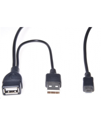 Kabel USB Premiumcord Premiumcord USB redukce kabel USB A/female+USB A/male - Micro USB/male OTG
