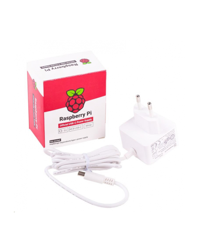 Raspberry Pi 4 zasilacz USB-C 5,1V / 3A biały (RPI14488) główny