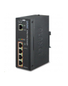 Planet IPOE-E174 PoE extender + switch, IEEE802.3at, 4 + 1x 1000Base-T, DIN, IP30, 60W - nr 1