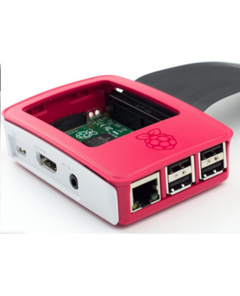 Raspberry Pi 4 Czerwony Biały