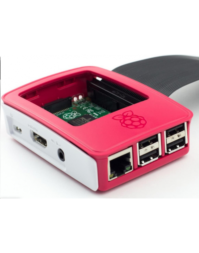 Raspberry Pi 4 Czerwony Biały główny